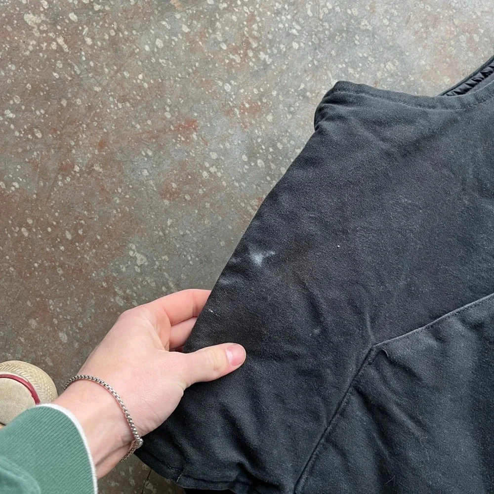 Carhartt V01 Arctic Quilt Lined Duck Vest Mens 3XL Black Canvas Workwear USA